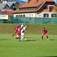 Ankarančani (v belih dresih) so v soboto osvojili prvo prvoligaško točko.