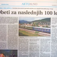Počastili so sto let Bohinjske proge.