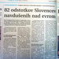 Slovenija je s 1. januarjem 2007 kot 13. članica EU uvedla 
evro. Raziskave Eurobarometra so sredi julija 2006 pokazale, 
da je večina Slovencev navdušenih nad novo valuto. 