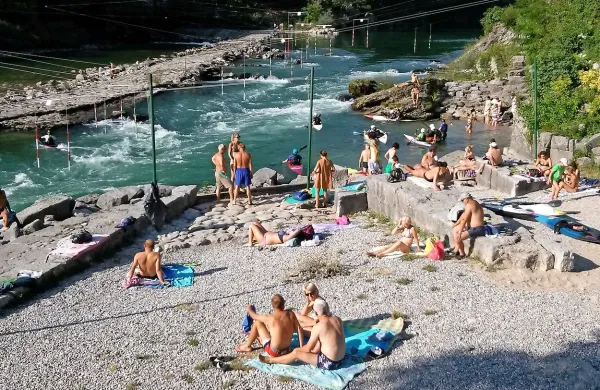 Plaža brez morja