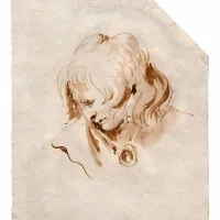Giambattista Tiepolo; Glava mladeniča; okoli 1730 