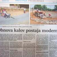 Na Krasu so se lotili  obnove kalov.