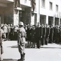 Pogreb Franceta Bevka. 