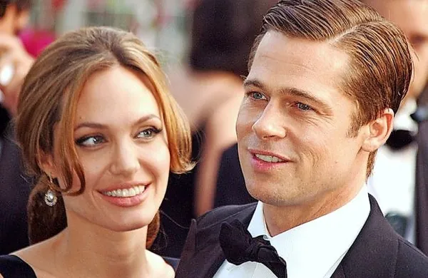 Angelina Jolie in Brad Pitt
