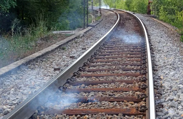 Tako so bili ogenjčki posejani po železnici pri Kačičah prejšnji 
teden; nekaj jih je preraslo v velik požar. Da se to ne bi 
ponovilo, želijo preprečiti s presekami, potmi in zidovi. 