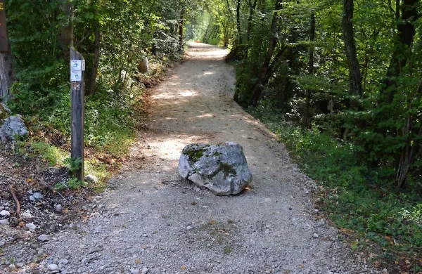Novi urejen odsek poteka vzporedno s cesto s Predela.