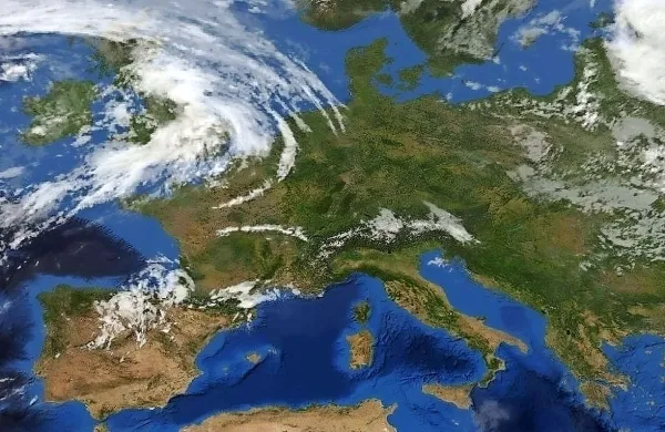 Nad večjim delom osrednje Evrope se krepi subtropski 
anticiklon.