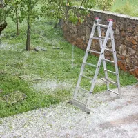 Kras je danes malo pred poldnevom presenetila toča.