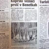 Na znamenito zgodovinsko regato, ki je leta 2001 štela že krepkih 700 let, so 
Benečani prvič v zgodovini medse povabili tudi tuje ribiče - iz Kopra in Umaga. 

