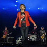 Stonesi v Spielbergu - z občinstvom je kakor vselej tudi tokrat najbolj koketiral pevec Mick Jagger. 