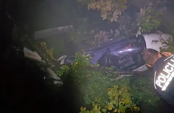 Žirokopterja sta strmoglavila zaradi megle
