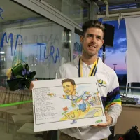 Domačini so svojemu slavljencu pripravili tudi priložnostno 
karikaturo.