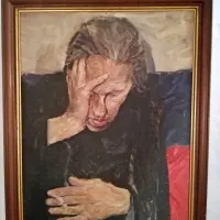  Eno  najboljših Zupetovih del je portret Ivana Mraka na 
podlagi slovenske trobojnice.