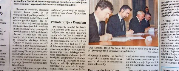 V Novi Gorici so ustanovili novo zasebno fakulteto. 