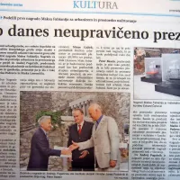 V Štanjelu so podelili prvo nagrado Maksa Fabianija za 
največje dosežke na področju urbanizma in prostorskega 
načrtovanja. Dobil jo je dr. Andrej Pogačnik s Fakultete za 
gradbeništvo in geodezijo v Ljubljani, priznanje pa sta prejela 
arhitekta Boris Podrecca in Marko Lavrenčič. 