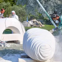 Mesec dni druženja z belim in mehkim istrskim kamnom (foto)