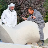 Mesec dni druženja z belim in mehkim istrskim kamnom (foto)
