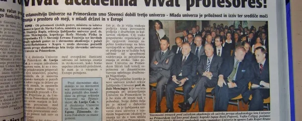 Univerza na Primorskem je praznovala prvi rojstni dan.