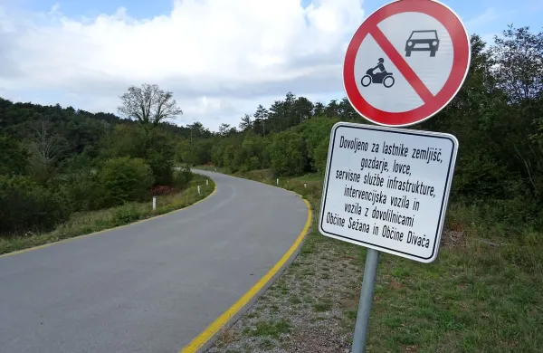 Prometne znake so na cesti od matavunskega križišča do 
Lokve postavili pred dobrim mesecem. 