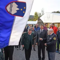 Slovesnosti v Pivki se je udeležil tudi predsednik republike Borut Pahor. 