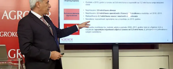 Ante Ramljak je nedavno predstavil vrtoglave rdeče številke 
Agrokorja.