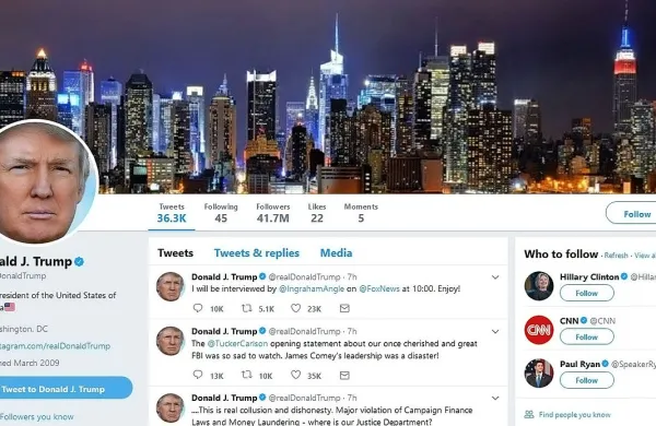 Uslužbenec Twitterja je zadnji dan službe izklopil zasebni 
račun ameriškega predsednika Donalda Trumpa.