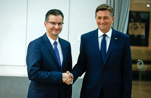 Marjan Šarec (levo) in Borut Pahor sta v tekmi za predsednika 
Republike Slovenije.