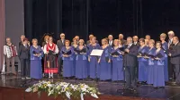  Na prireditvi je zapel tudi pevski zbor (na fotografiji), ki deluje neprekinjeno od nastanka društva Bazovica.