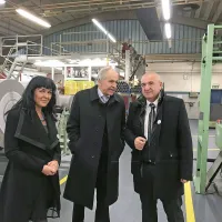 Tehnična direktorica Patricija Gulič, nekdanji direktor TTO 
Igor Varl in predsednik uprave TTO in skupine Fori Milan 
Forštner (desno).