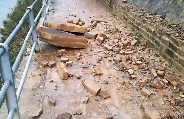 Zaprta pe&scaron;pot Piran-Fiesa