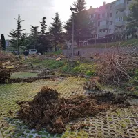 Urejajo parkiri&scaron;če v Kozlovičevi ulici