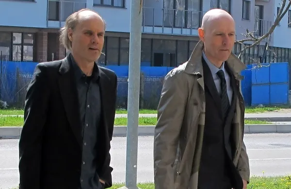 Rektor Univerze na Primorskem Dragan Marušič (levo)  in 
odvetnik univerze Velimir Cugmas