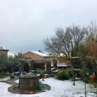 Dvorišče hiše na Maliji.