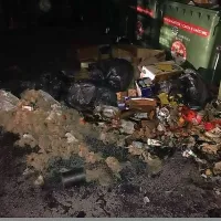 Ogenj uniči enajst zabojnikov