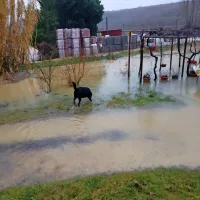 Poplavljalo hi&scaron;e, sprožili so se plazovi (foto+video)