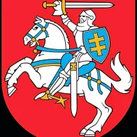 Na litvanskem grbu je na srebrnem konju upodobljen vitez 
Vytis, ki v desnici vihti meč nad glavo, v levici pa drži sinje 
moder ščit z dvojnim zlatim križem.