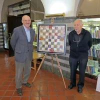   Vasilij Pirc, sin Vasje Pirca (levo), in neumorni šahist ter 
organizator Silvo Kovač.

