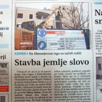 V Kopru so začeli rušiti stavbo policijske postaje na Ukmarjevem trgu.

