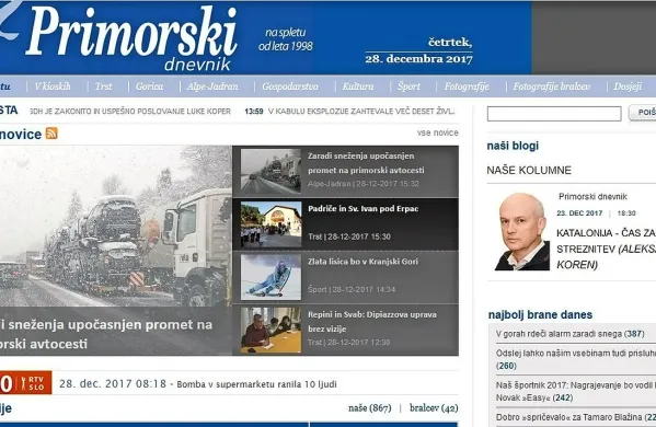 Primorski dnevnik z eBralcem za slepe