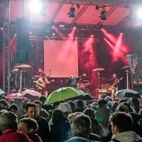 V Novi Gorici novo leto dočakali z Omarjem Naberjem