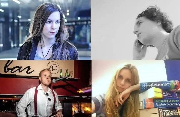 Gostje pogovornega večera: (zgoraj levo) dr. Tara Nanut, 
(zgoraj desno) dr. Marijana Milkovič ter (spodaj dr. Aljoša 
Bolje in  Sara Može. (Vir: metinalista.si)