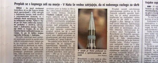 Preplah okrog urana se je s kopnega selil na morje.
