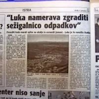 Koprčane je vznemirila informacija, da namerava Luka Koper v sklopu 
centra za ravnanje z odpadki zgraditi sežigalnico komunalnih odpadkov. 

