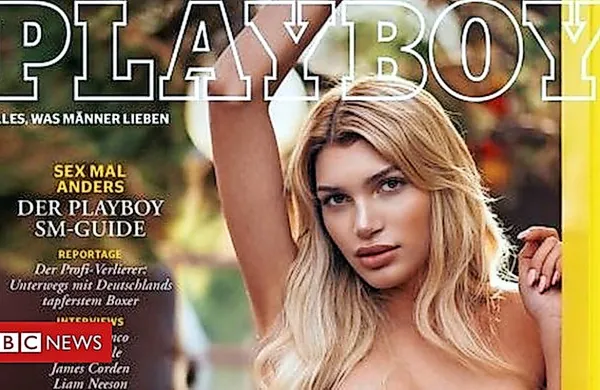 Nemška izdaja Playboyja je prvič na naslovnici objavila 
fotografijo transeksualke.