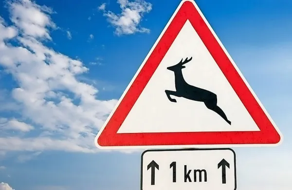 Previdno zaradi divjadi na cestah