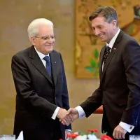 Sergio Mattarella in Borut Pahor