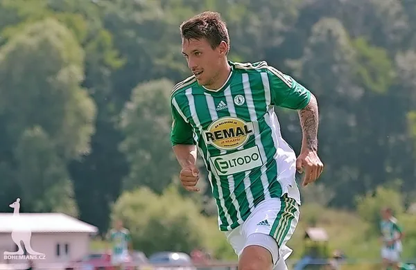 Milan Kocić v dresu češkega prvoligaša Bohemians 1905.