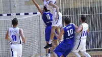 Sredi novembra so v Portorožu slavili Bistričani (v modrih 
dresih). Kako bo drevi?