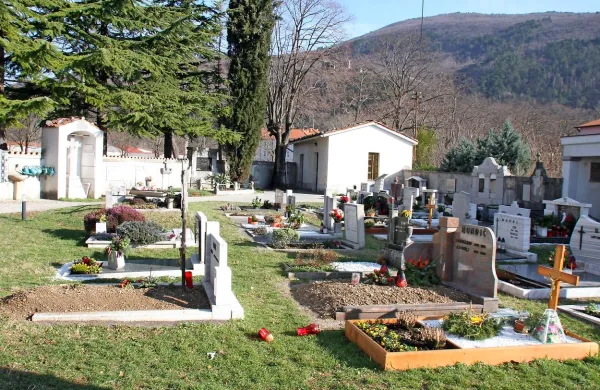 Zdajšnja mrliška vežica je utesnjena v kotu pokopališča, po 
gradnji nove jo bodo preuredili v servisni objekt.
