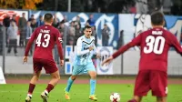 Amel Džuzdanović (v belo-modrem dresu) je najresneje 
ogrozil vrata Rijeke. 